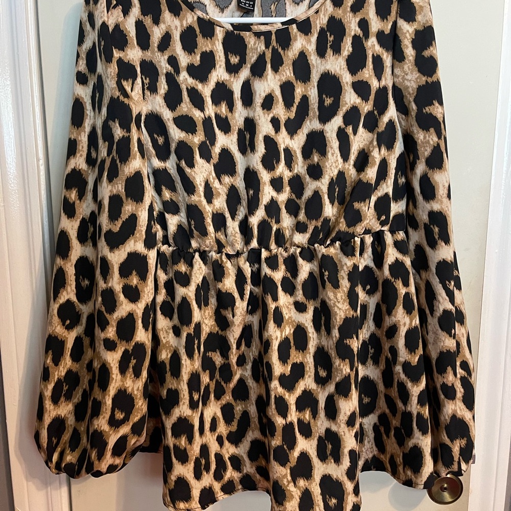 Maternity leopard print blouse - Picture 3 of 9
